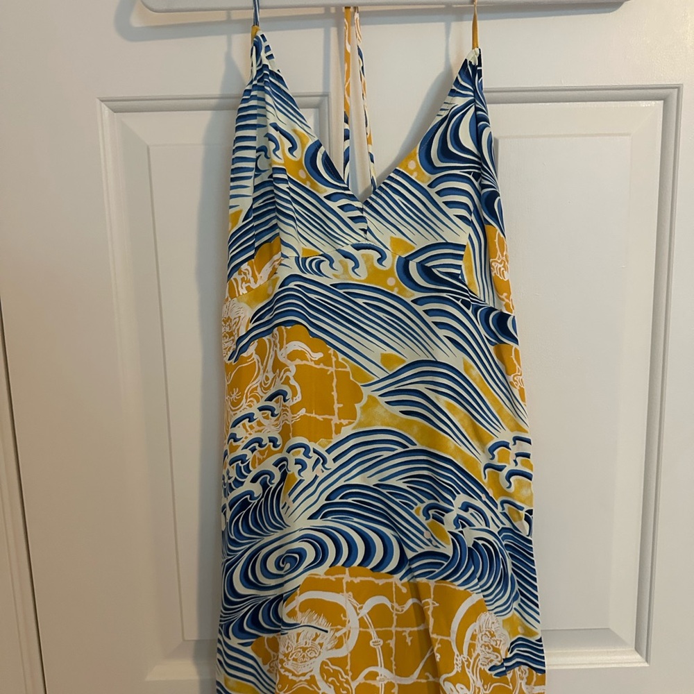 Superdry dress with Blue and Yellow Waves